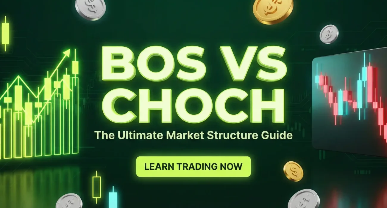 Break of Structure (BOS) vs Change of Character (CHOCH) Explained With Examples 2026