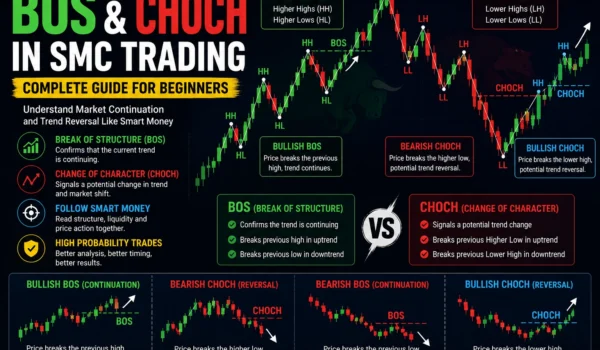 BOS and CHOCH in SMC Trading: Complete Beginner Guide