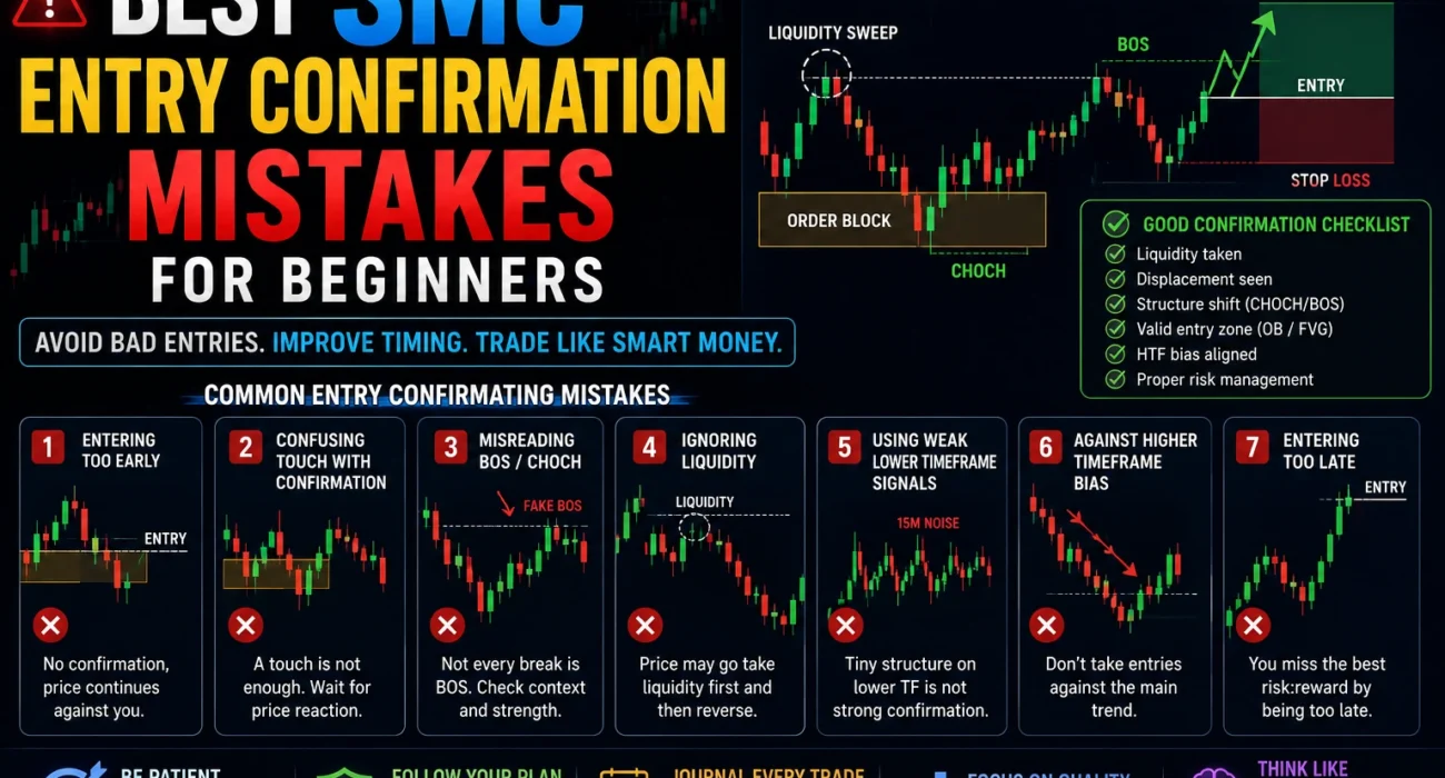 Best SMC Entry Confirmation Mistakes for Beginners