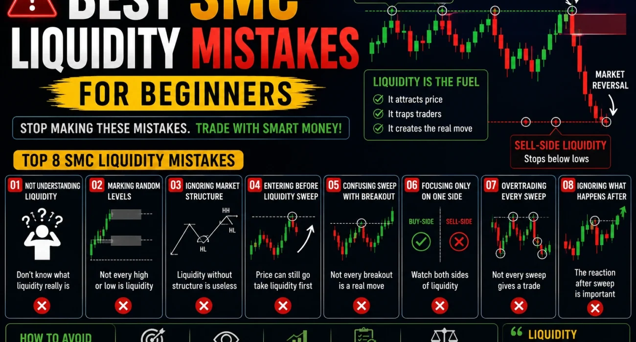 Best SMC Liquidity Mistakes for Beginners